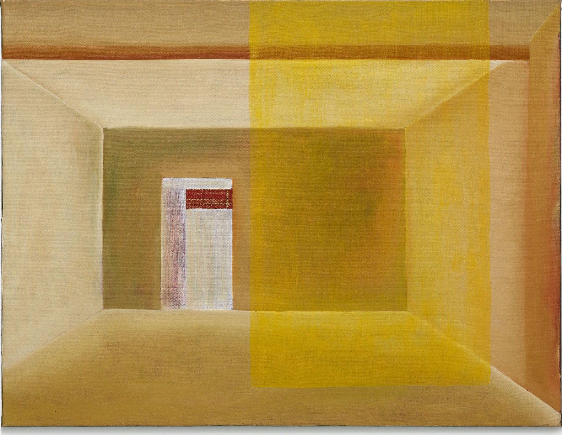 Agnes Maes, Interieur 3, 1997, oil on canvas, 50 x 65 cm